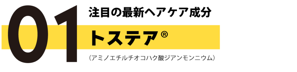 注目の最新ヘアケア成分 「トステア®」