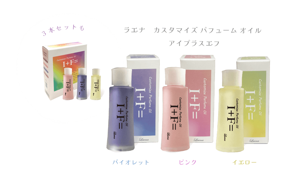 ラエナ　カスタマイズ パフューム オイル アイプラスエフ 単品、セット商品画像